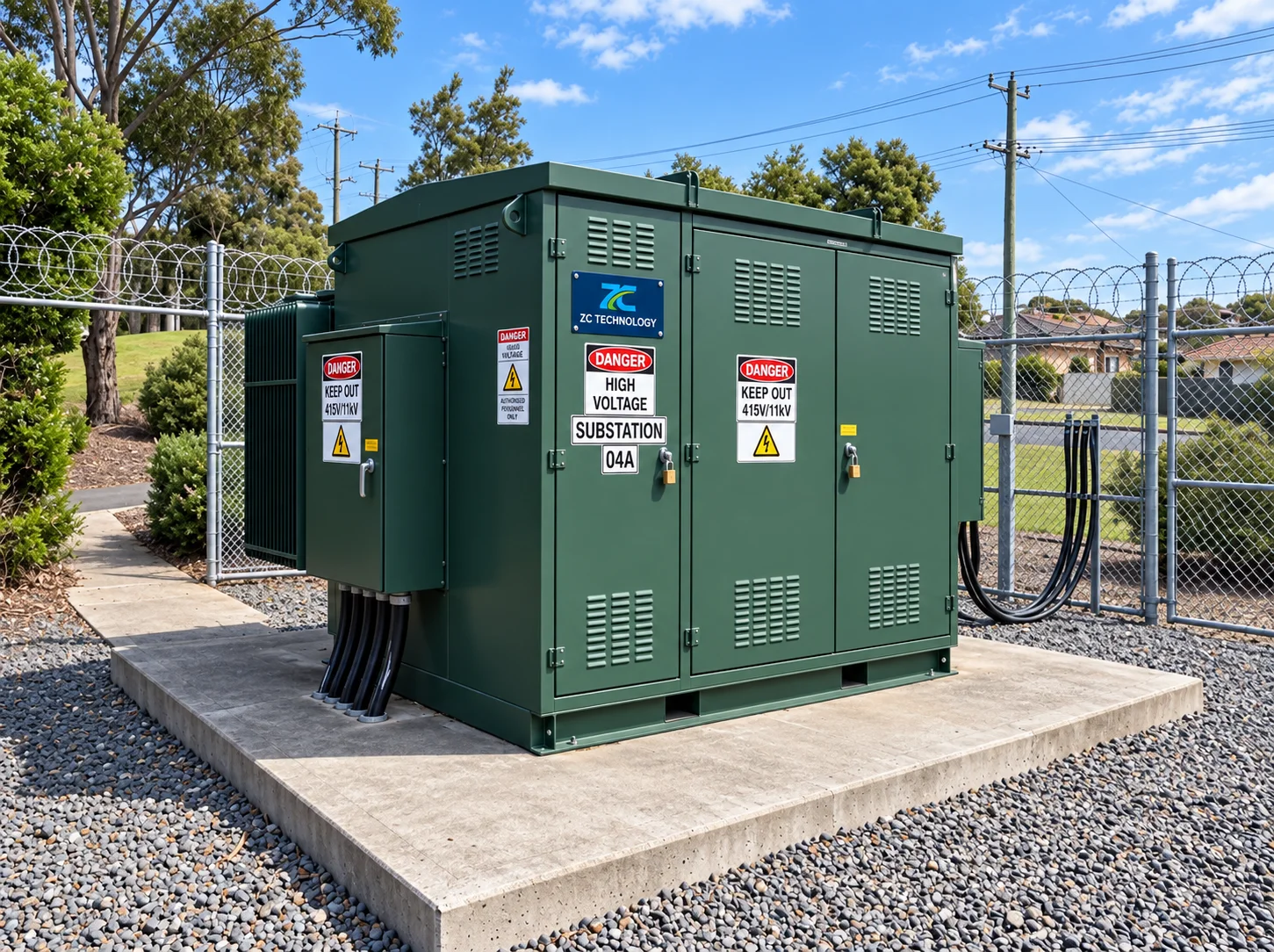 Modular distribution systems substation kiosk