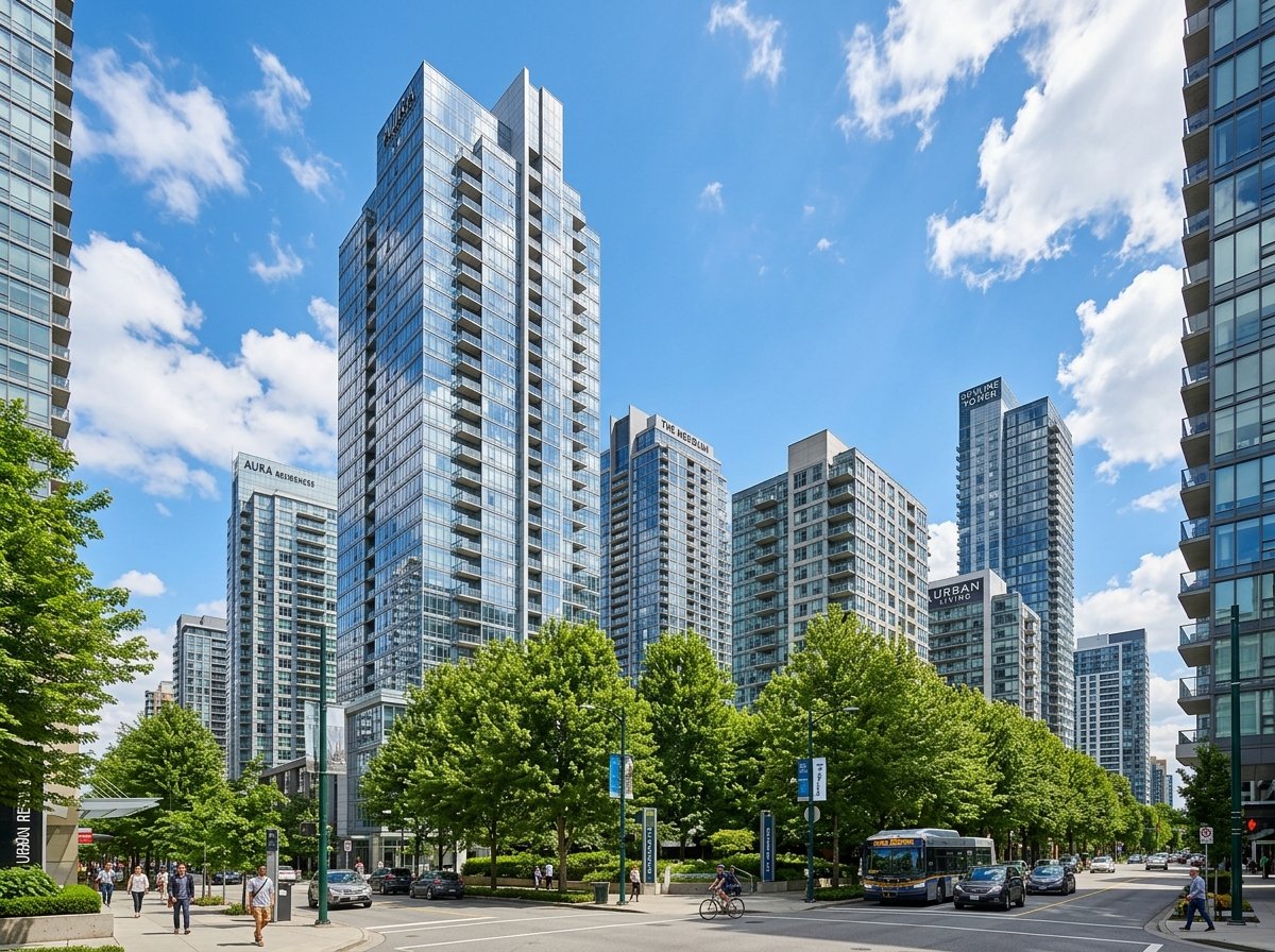 Modern real estate high-rise residential towers