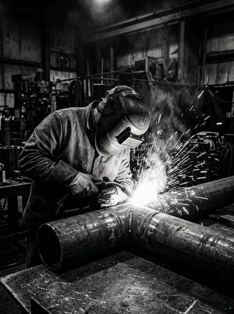 Welder crafting equipment with welding torch